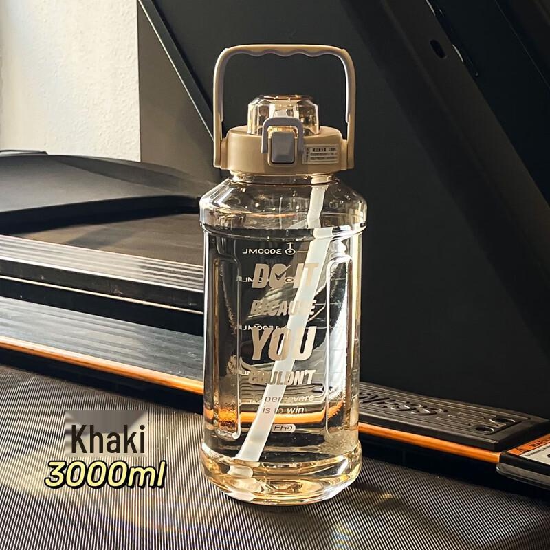 

Large Capacity Sports Water Bottle with Straw Set