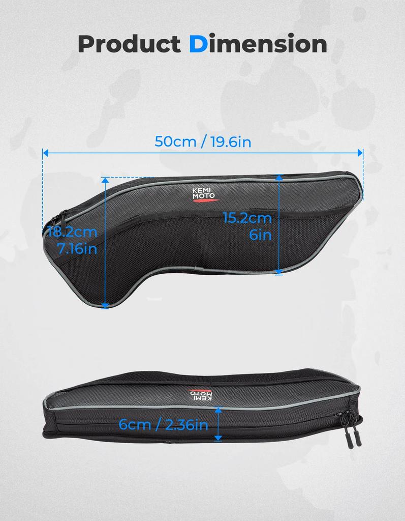 KEMIMOTO UTV 2pcs Front Upper Door Driver Passenger SideStorage Bags Compatible with Polaris General 1000/4 1000 2016-2023 2024