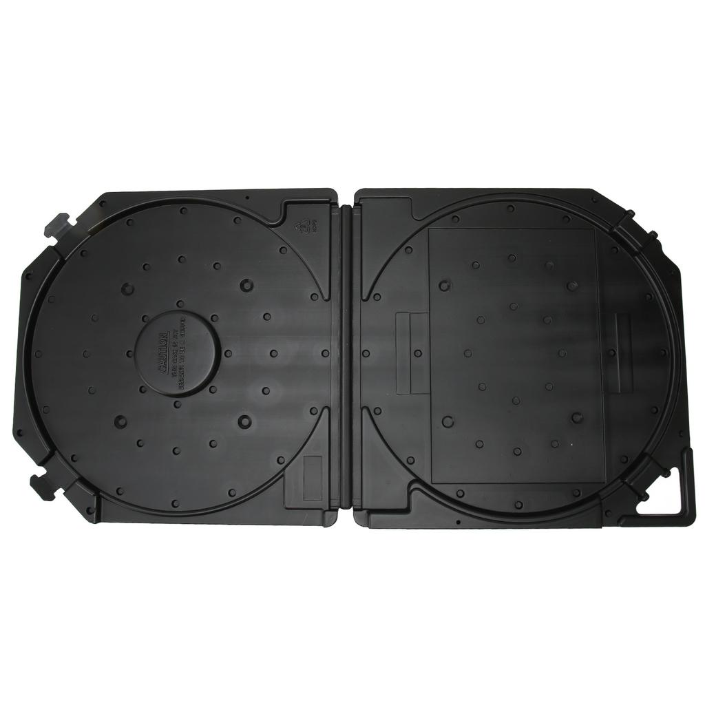 10 Inch Empty Tape Reel Storage Box Scratch Resistant Full Protection Open Reel Sound Tape Box for Sound Tapes Black