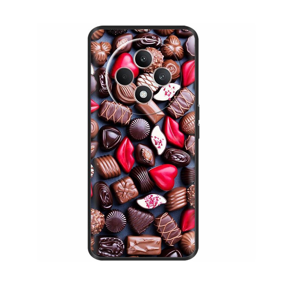 For Oppo Reno 12F 4G Case Reno12 F 5G Shockproof Cover Cute Painted Soft Black Silicone Phone Cases For OPPO Reno12F 4G 5G Coque