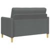 Storage Sofa in Dark Grey 122 x 78 x 87 cm Polyester