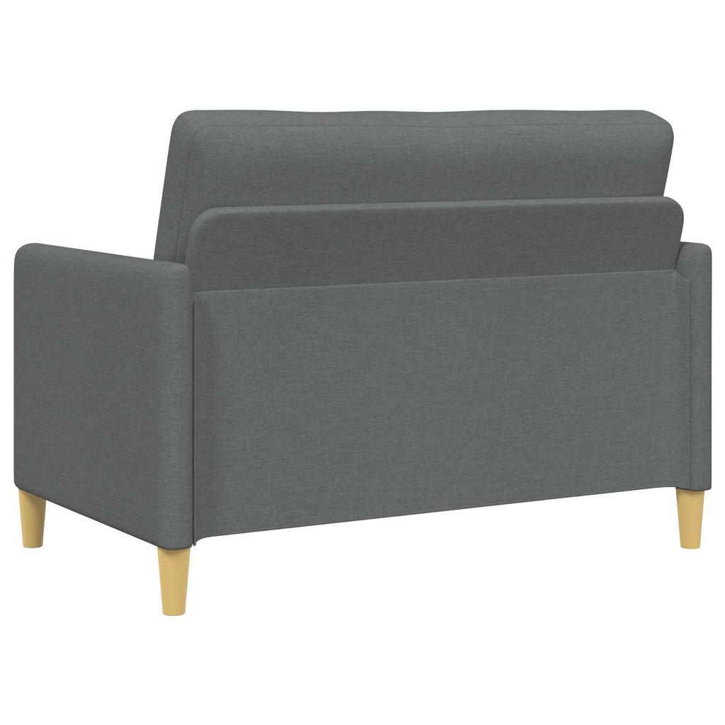 Storage Sofa in Dark Grey 122 x 78 x 87 cm Polyester