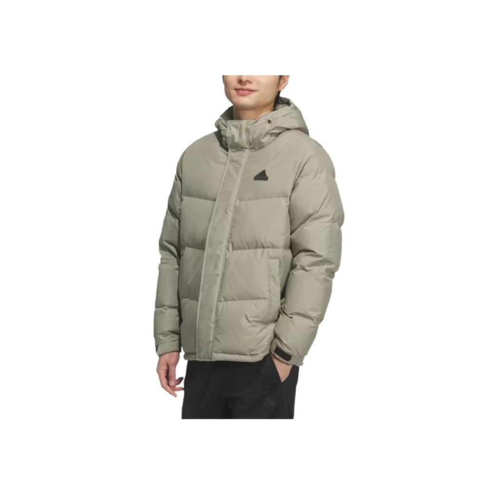 adidas Giacca Lunga Imbottita con Cappuccio e Zip a Colore Uniforme Capospalla Unisex KQ5540