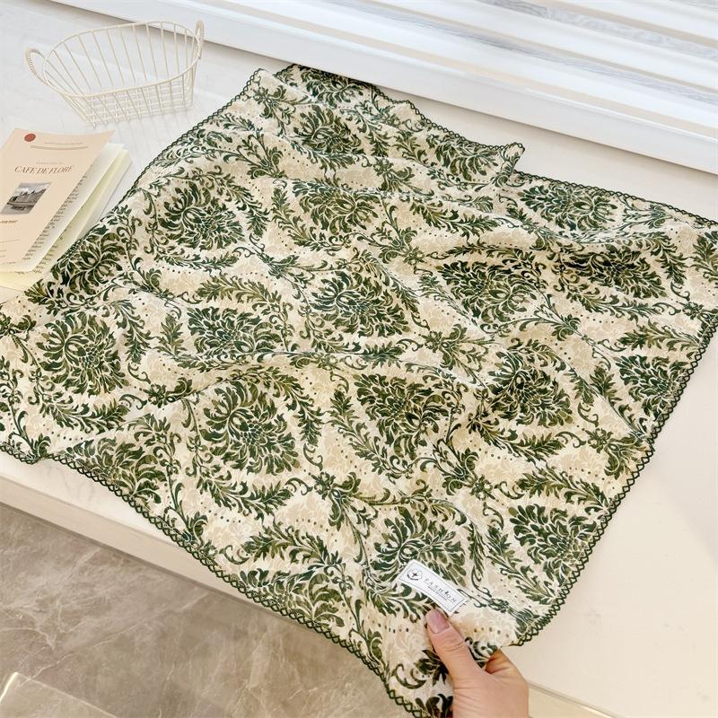 Square Scarf Women High Quality Bandana Female Headkerchief cotton linen Feeling Neckerchief Hijab Shawl Warps Summer Scarves