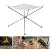 Fire Folding Portable Pit Mesh Bonfire Stand Holder Outdoor Camping Patio Garden