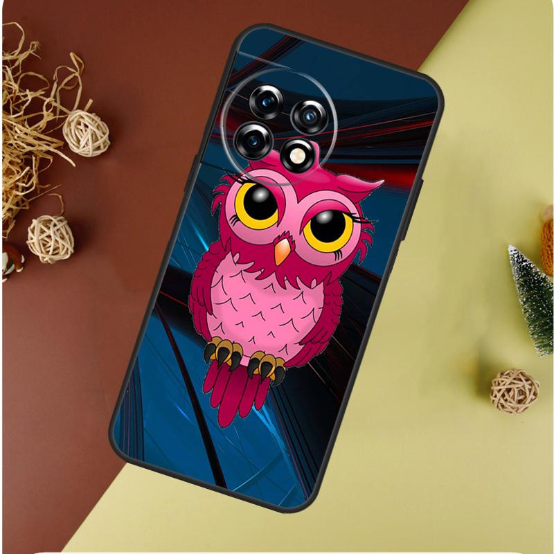 Fashion Cartoon Owl For OnePlus 13 12 11 12R 13R 9 10 Pro 8T 9RT 10T 10R Nord 4 CE 2 3 Lite N20 N30 Phone Case