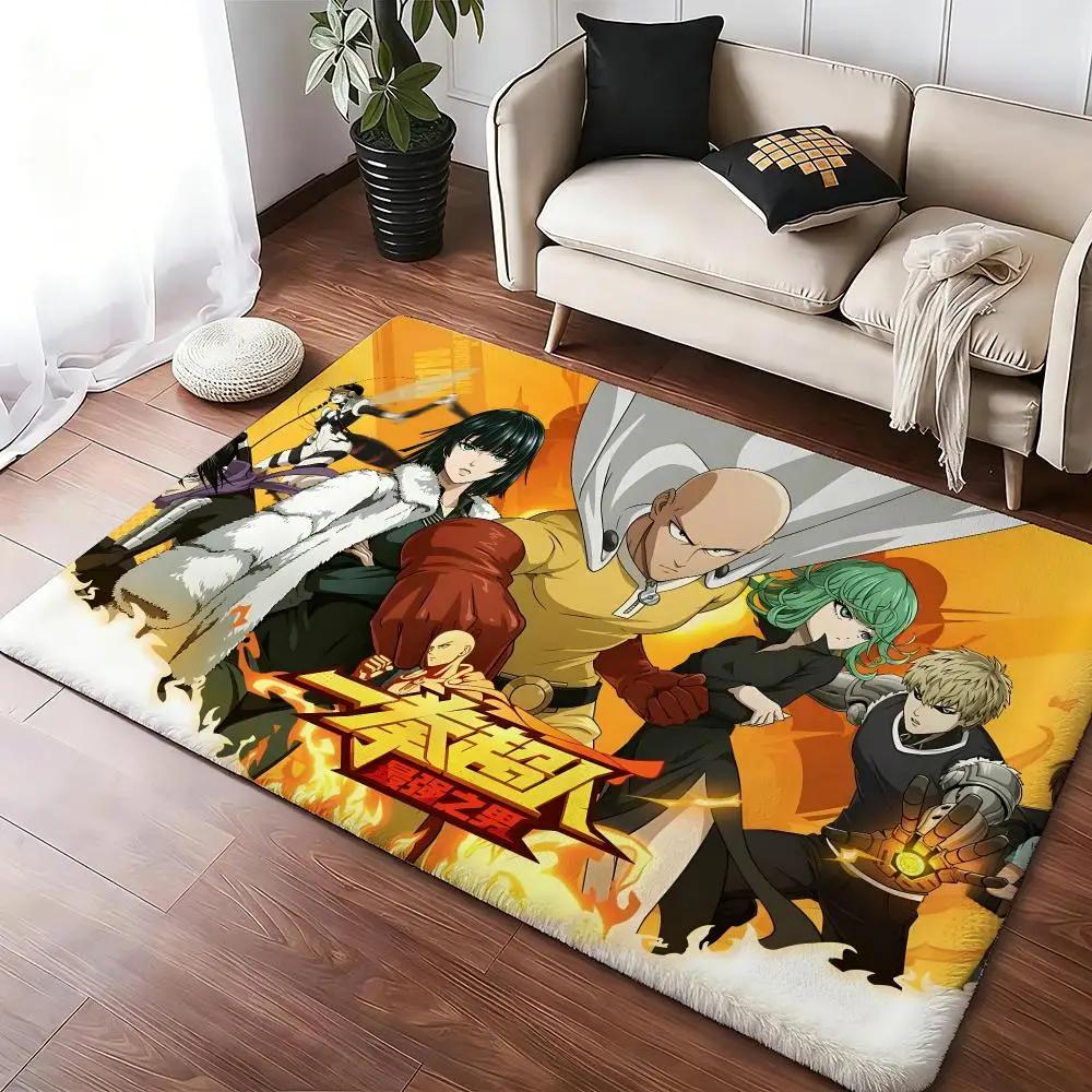Anime One-Punch Man High End Quality Absorbent Non-Slip Floor Mat Flannel Rug Bedroom Living Room Door Mat Home Decor