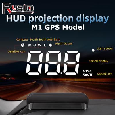 M1 HUD Windshield Projector Car Head Up HD Display Digital GPS Speedometer Speed KMH For All Cars Auto Electronics Accessories