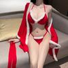 Women's Sexy Christmas Role Play Lingerie Set - Three-Piece 
