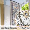 Xc2018-Kq Autocollant de fenêtre Rétro Classique Européen Impression Double Face Électrostatique Visuel Autocollant de Fenêtre en Verre PVC