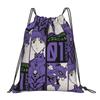 Custom EVA Evangelions Drawstring Bags for Shopping Yoga Backpacks Women Men Manga Sports Gym Sackpack