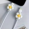 2Pcs Flower Charger Cable Protector, Non-Slip Mobile Phone Charging Cord Saver, Universal Data Wire End Protection Wrap Cover