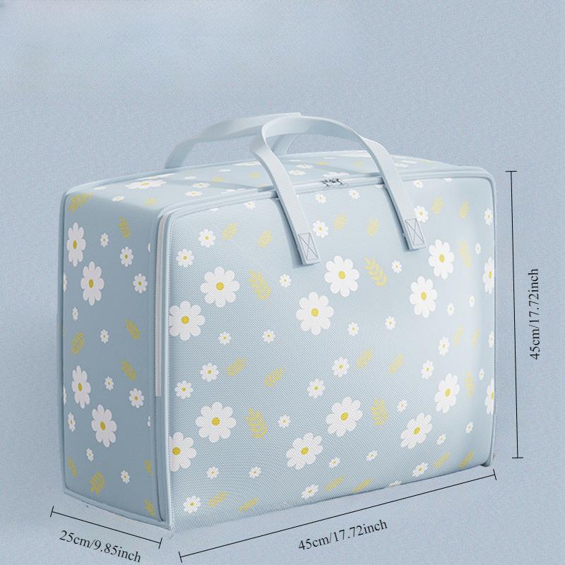 Quilt Storage Bag Large Capacity Wardrobe Quilt Clothes Storage Bag Thickened Folding Moving Bags With Handles