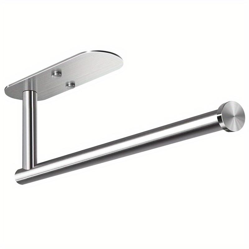 

1Pc Self Adhesive Paper Towel Holder Under Cabinet Mount, Wall Mounted Paper Towel Roll Holder for Kitchen. серебряный