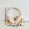 Plush Capybara Ear Warmers Fashion Portable Animal Earmuffs for Women and Girls Foldable Thick Earflaps Accessories