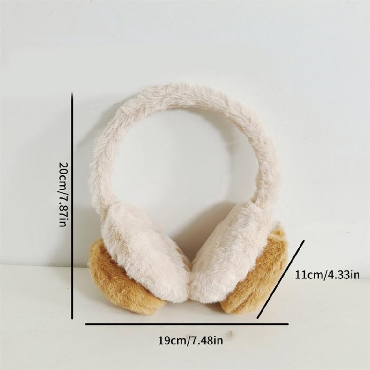 Plush Capybara Ear Warmers Fashion Portable Animal Earmuffs for Women and Girls Foldable Thick Earflaps Accessories