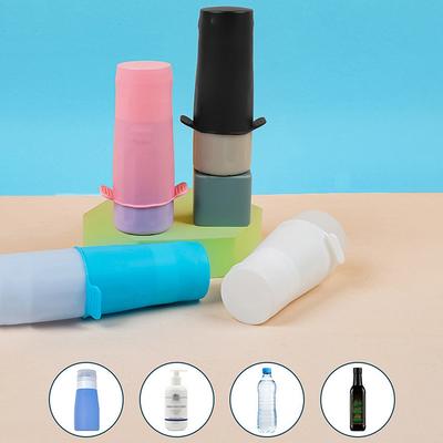 Silicone Bottle Cover – Dustproof, Decorative Protection for Shampoo, Liquid, and Cream Containers with Elastic Fit
