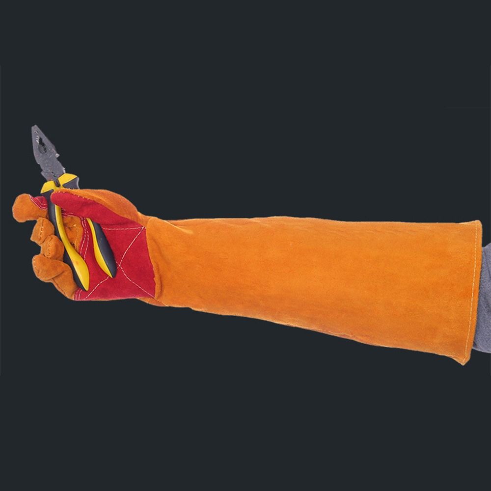 Flexible Work Safety Gloves Lengthen 60cm Long Sleeves Barbecue Gloves Outdoor Activities