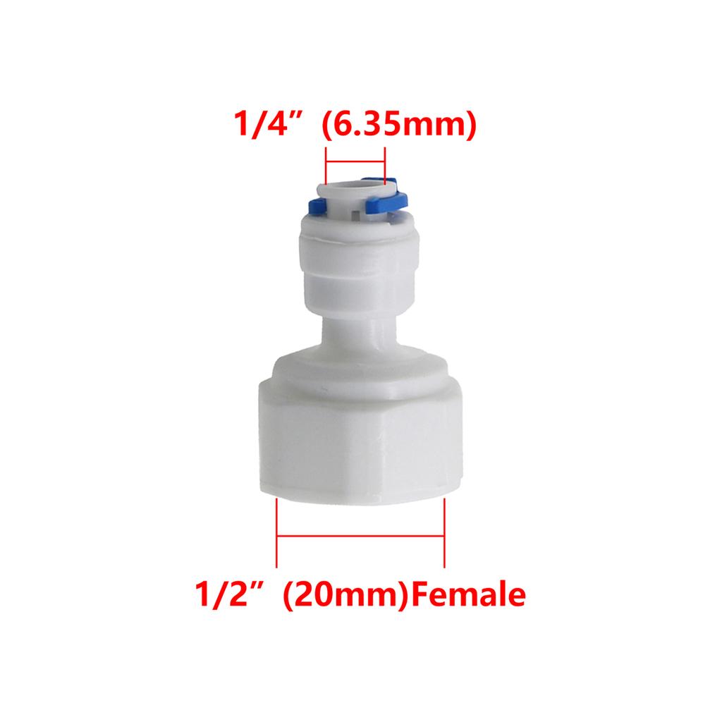 1/2" Male Thread Water Filter PP Cotton Mini Filter Garden Water Sprayer Misting System with 1/4" To 1/2"Female Thread Connector