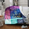 Religious Quotes Home Customize Your Name Blankets Soft Comfortable Lightweight Versatile Blanket For All Seasons Perfect For Picnics Sofa Office Bed