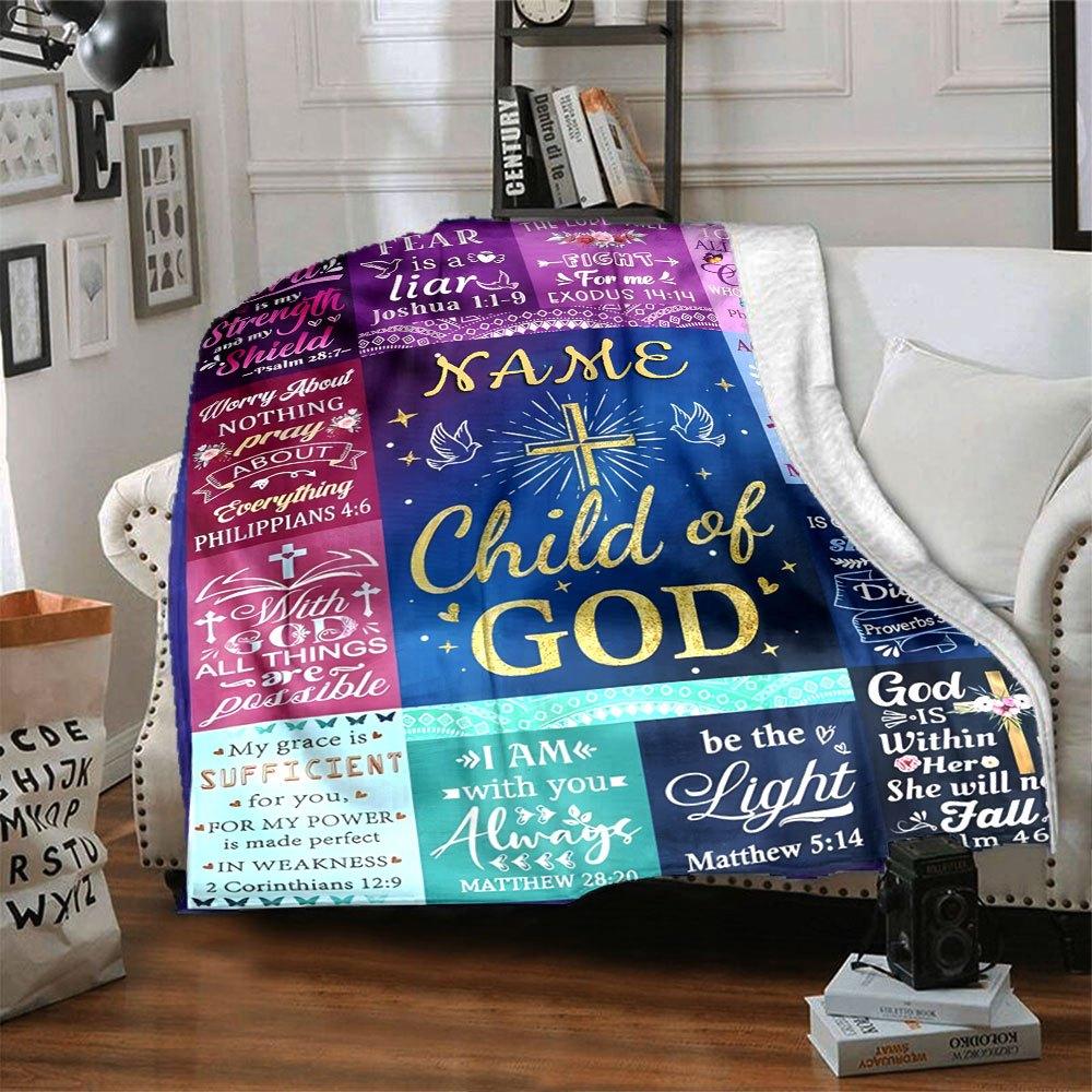 Religious Quotes Home Customize Your Name Blankets Soft Comfortable Lightweight Versatile Blanket For All Seasons Perfect For Picnics Sofa Office Bed