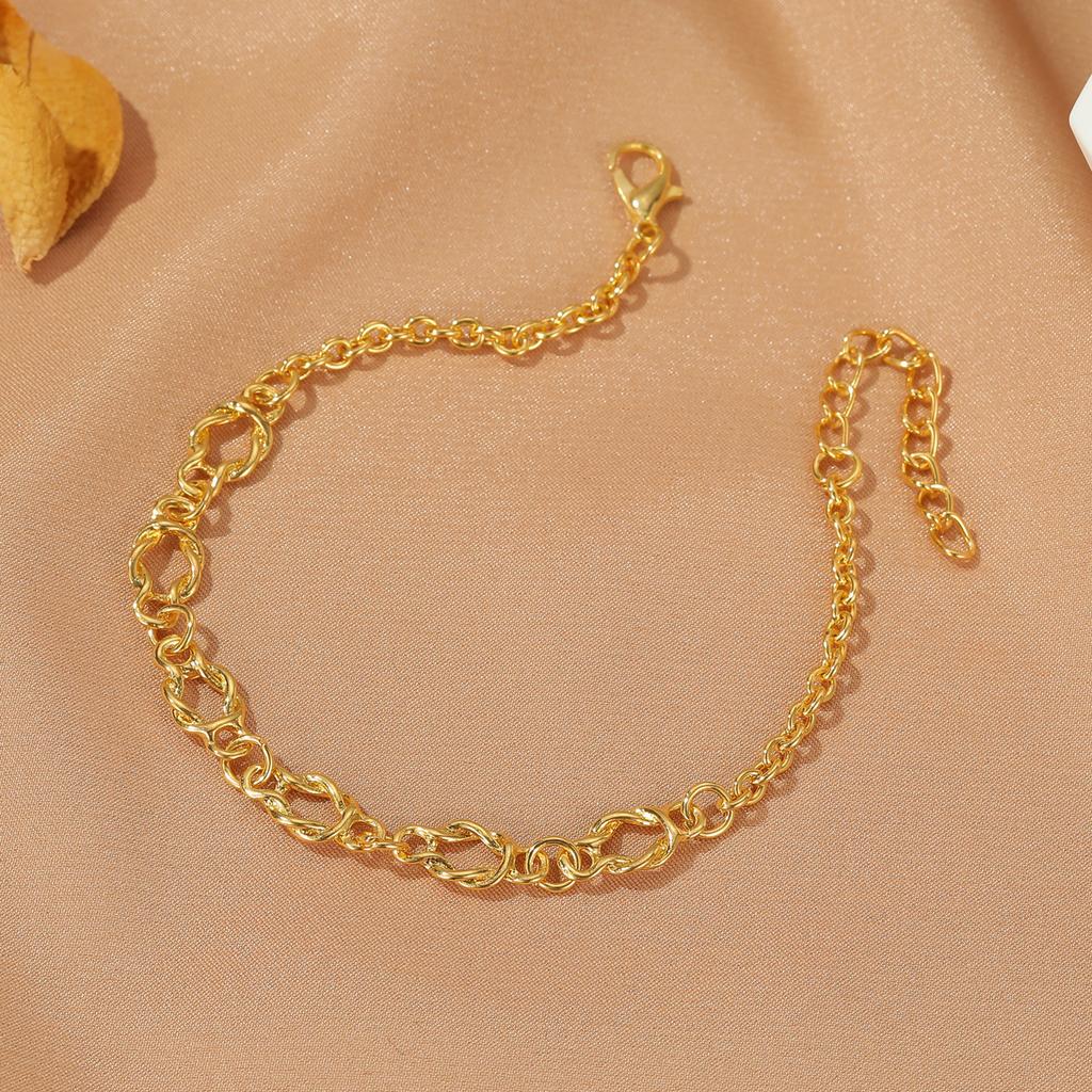 New fashion simple chain bracelet men's spring and summer Korean version personality cool versatile Internet celebrity accessories jewelry