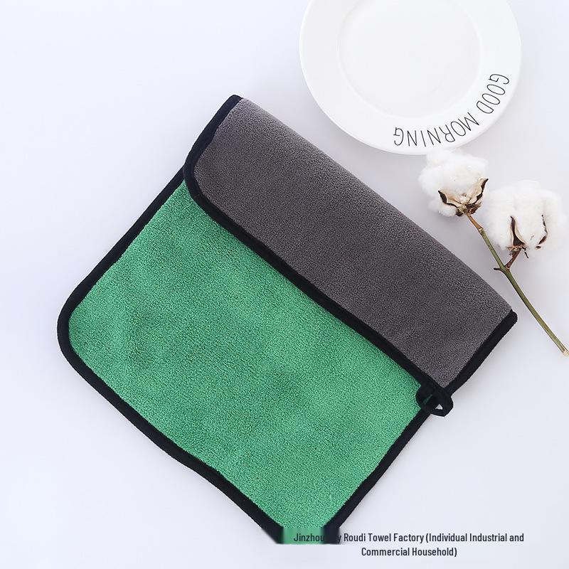 Serviette de lavage de voiture en microfibre double face personnalisable