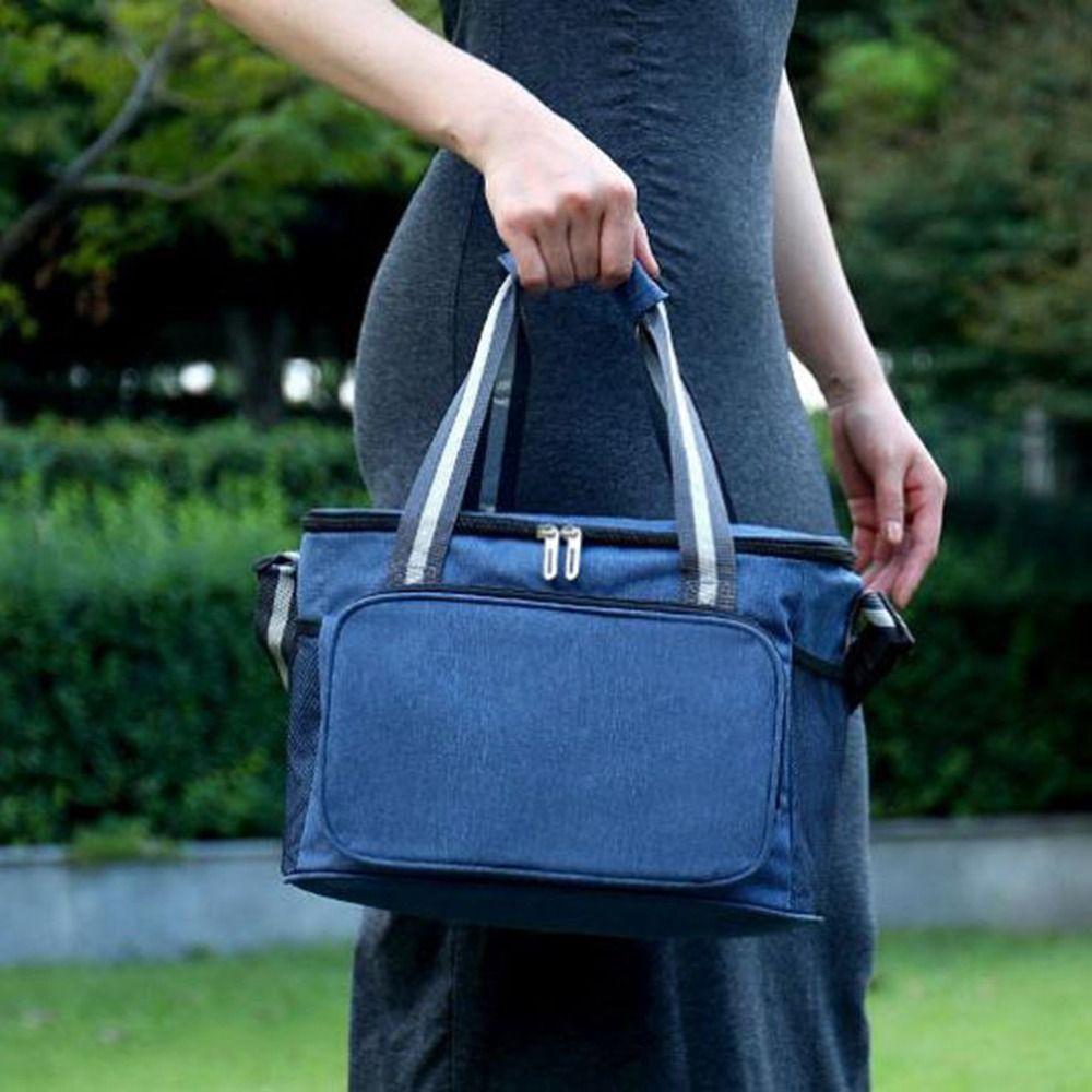 Handheld Thermal Lunch Bag 15L Cooler Lunch Box Durable Insulated Cooler Bag  Picnics