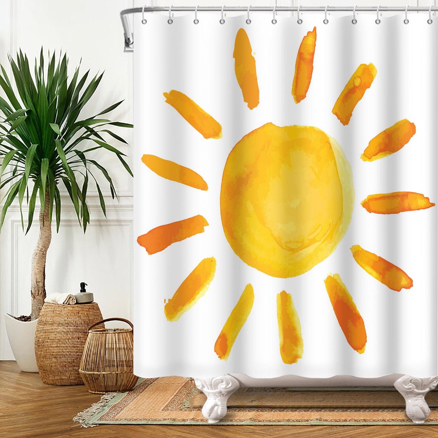 

Geometric Line Shower Curtain Bathroom Artistic Styling Modern Simple Polyester Waterproof Bathroom Shower Curtain Decoration W60H190(CM)-1 Pcs