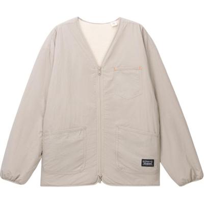 Levis Loose Faux Shearling Reversible Long Sleeve Jacket Men Jackets Light-Gray 002PX-0000