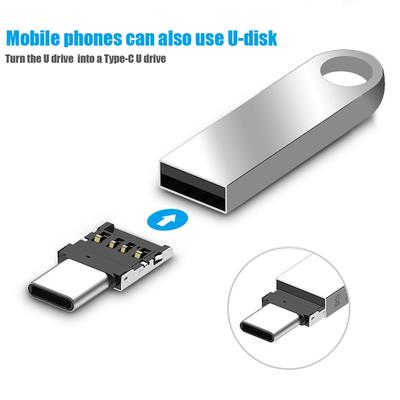10PCS Mini Type C To USB OTG Adapter Connector Supported for S8 Note8 Android Phone and Type-C Enabled Smartphone USB Mi