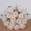 Bestseller 18-teiliges handgefertigtes weiches Seiden-Künstrosen-Bouquet Moderne langlebige Hochzeits-Heimdekoration Valentinstag Fabrik