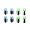 2/4PCS Colorful LED Wheel Valve Lights Motorcycles Bicycles Car Wheel Tire Valve Caps Universal Dustproof Bicycle Valve Cover Valve Stems 1