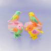 1pc Color Random Clockwork  Bird Toy Plastic Cartoon Jumping Bird Spring-Powered Magpie Toy  Gift