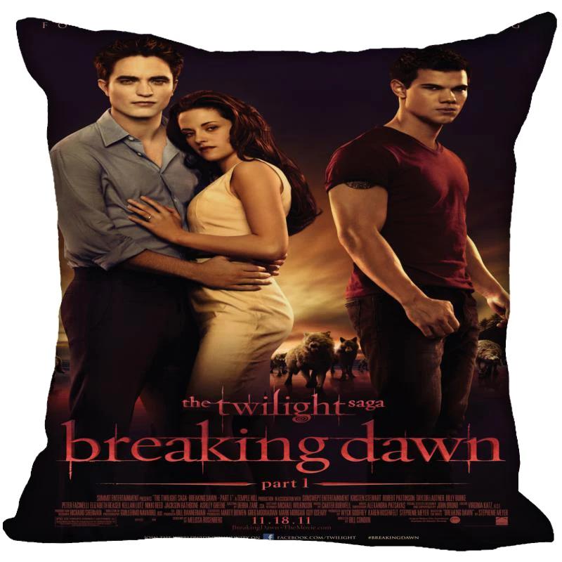 Die Twilight Saga Biss zum Morgengrauen Kissenbezug Schlafzimmer Haus Dekorativ Geschenk Kissenhülle Quadratisch Reißverschluss Kissenbezüge Satin Weich