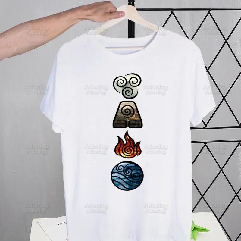 Appa YIP YIP Avatar Kreslené Tričko Pánské Retro Poslední Vládce Vzduchu Vrcholy Trička Harajuku Tričko Streetwear Hip Hop Pánská Trička