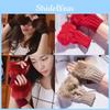 Damen Strick Warme Handschuhe Mit Halbfinger Stil Und Funktionalität Für Den Winter