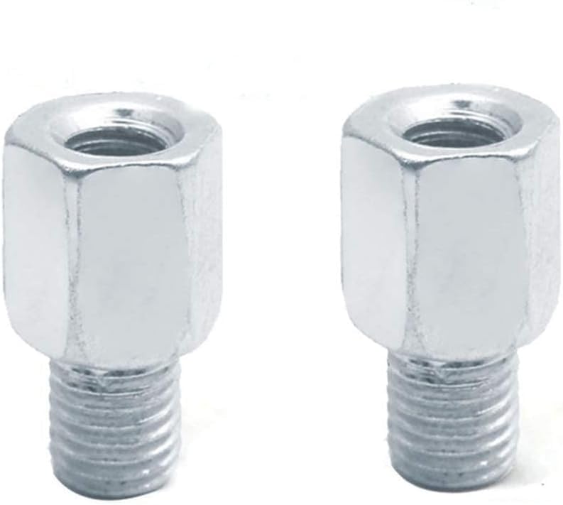 

QILONG MOTORCYCLE PARTS Universal Motorcycle Mirror Conversion Adapter Height Adjustment Mirror 0.4 inch (10 M8