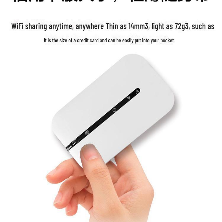 Portable 4G LTE WiFi Router: Mobile Hotspot with SIM Card Support for Car and Travel