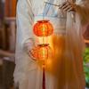 Ancient New Year Persimmon Lantern Handmade Chinese Lantern Luminous Lantern  Mid-Autumn Festival