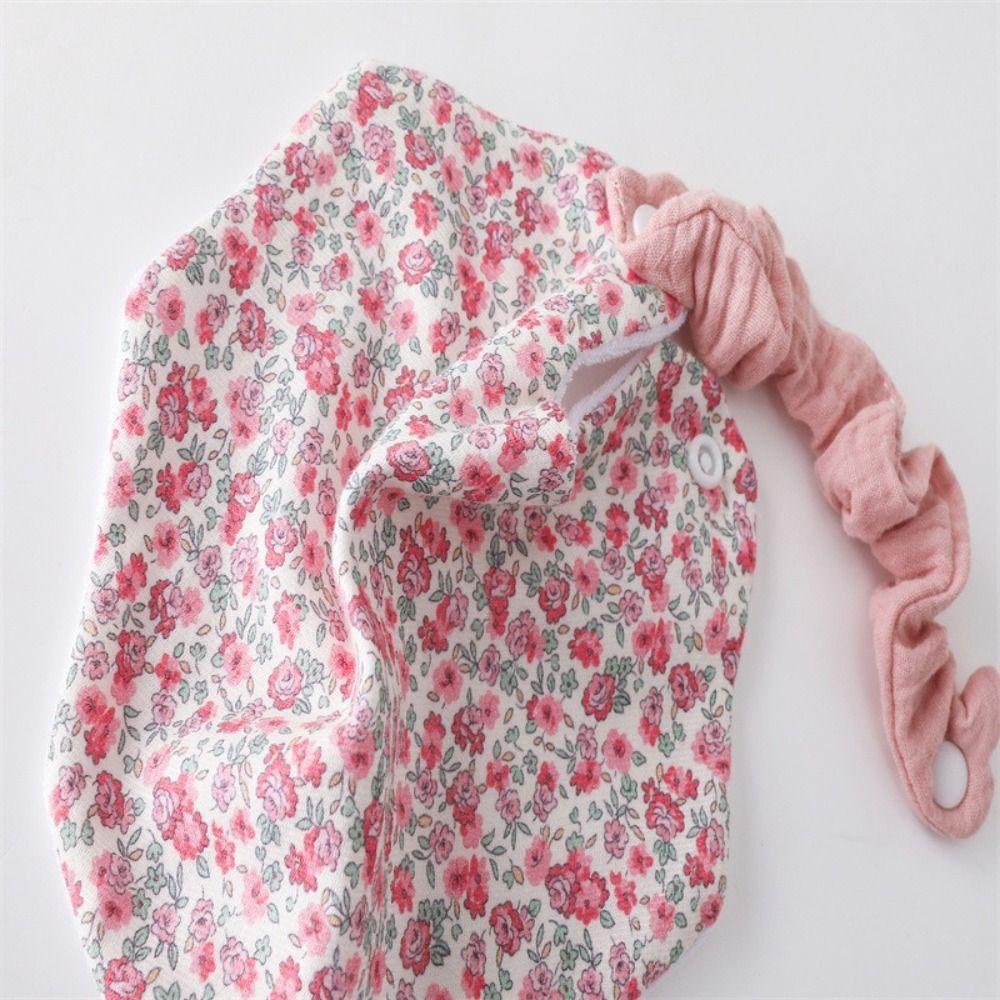 360-Degree Coverage Drool Bib Cotton Gauze Burp Cloth Soft Baby Feeding Bib For Newborn Infants