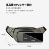 FANDARE Waist Waist Crossbody Sports Travel PU Gray Bag, Unisex, Waterproof, Pouch, Bag, Lightweight, One-Shoulder Bag, Stylish, Compact, Casual,