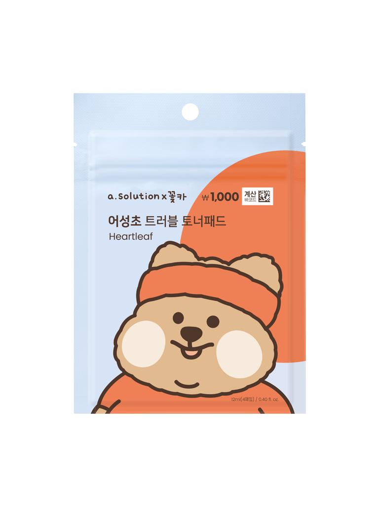 A-Solution Houttuynia Cordata Trouble Toner Pads (4 Sheets) - Kkotka Edition