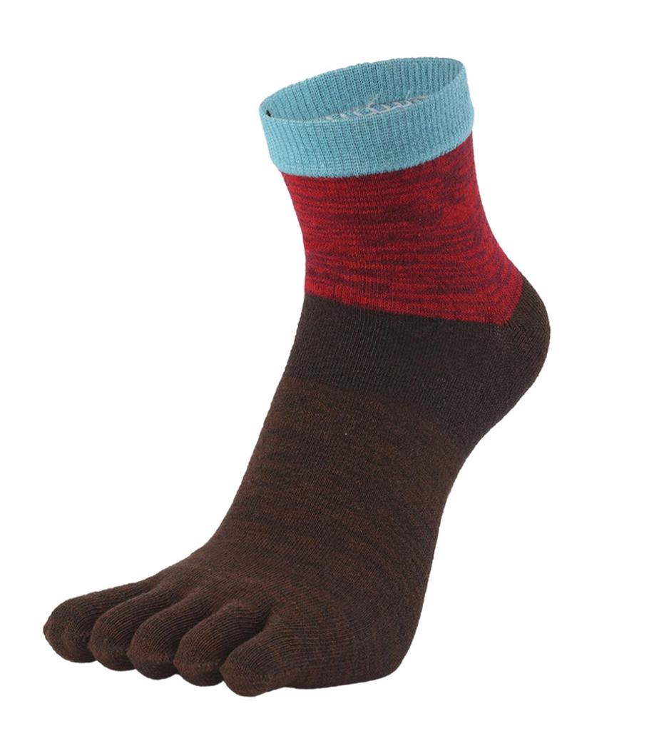 WIOIW Men's Five-Toe Socks, Durable Cotton Socks for Running, Sports, Commuting, and School, 6 Pairs