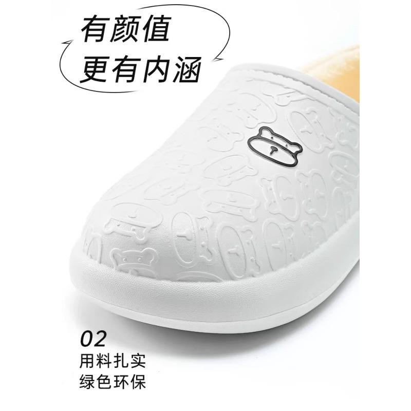 Waterproof Women's Winter Cotton Slippers - Heel-Covered, Warm Plush, Indoor/Outdoor New Style
