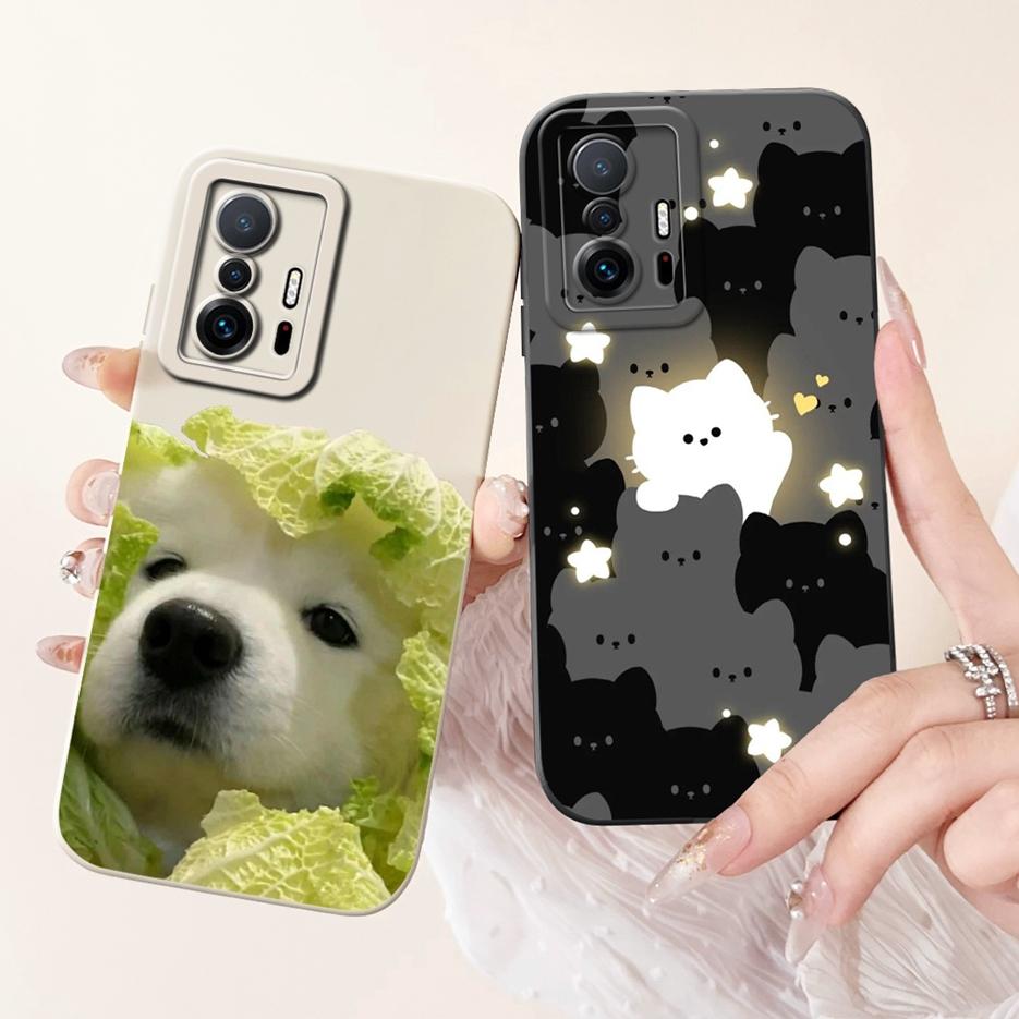 For Xiaomi 11T Pro Case Cute Dog Cartoon Cover Soft Silicone Phone Cases For Xiaomi Mi 11T Pro Mi11T 11TPro Fundas 6.67'' Bumper