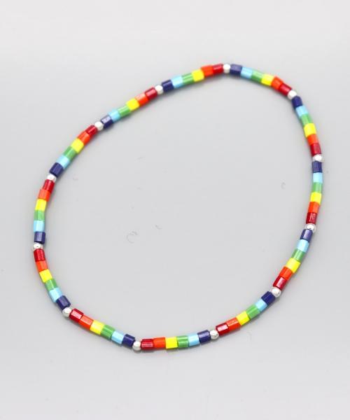 Bonbeau Rainbow Delica Beads Bracelet Rainbow Color Delica Beads Layered Bracelet