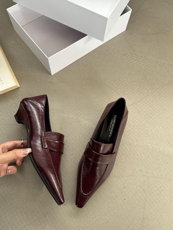 

Fashion Womens Loafers Shoes Casual Female Sneakers Autumn Square Toe Oxfords Slip-on Summer Fall Winter Leather Pointed Toe New Mary Ja 35