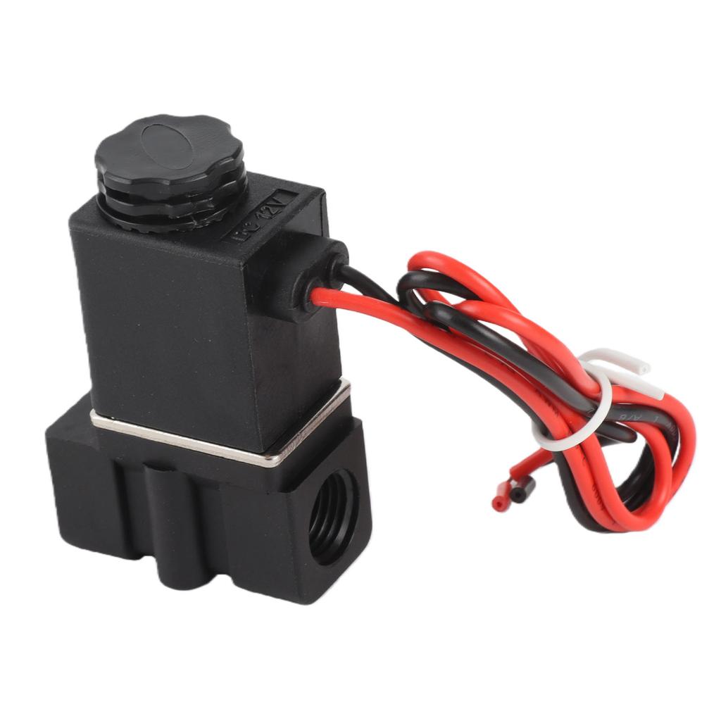 Fast Response Plastic Electric Solenoid Valve 12V DC 2 Position 2 Way Air Water OilG1 4