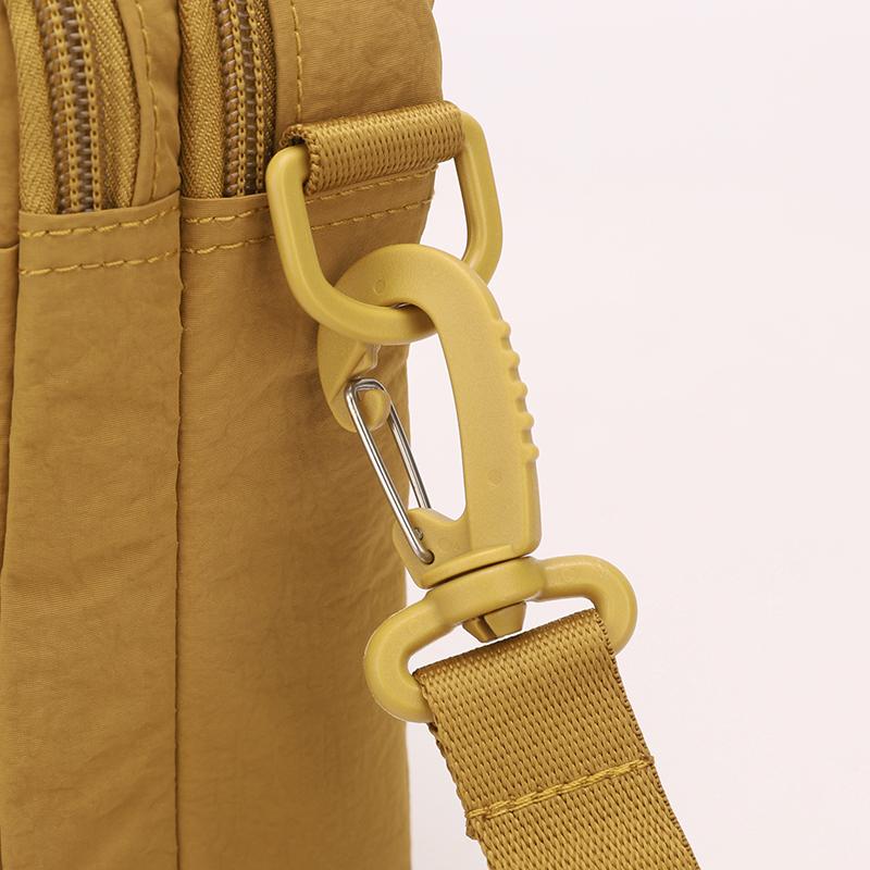 Sac bandoulière léger en nylon pour hommes femmes Sac messager décontracté à bandoulière avec poches zippées